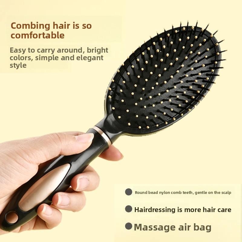Air cushion comb - scalp massage, volumizing hair brush for women, portable hair styling tool