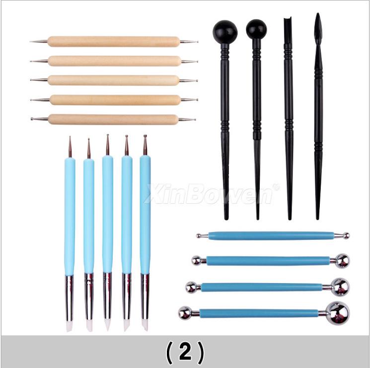 Cross-Border Polymer Clay Tool Set: Impression Remover, Carving Knife & Dotting Pen