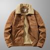Winter Men's Fashion Casual Outdoor Sports Cargo Retro Suede Coat Slim-fit British Style  Youth All-match Cargo Jacket