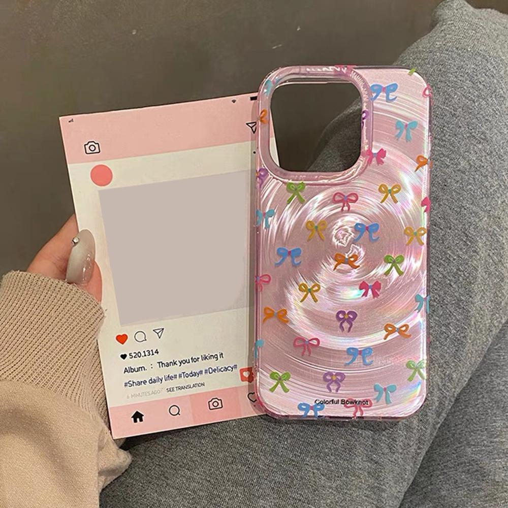 Iridescent Glossy Phone Case for iPhone 11 13 14 15 16 17 Pro 17 13 14 15 Pro Max High Quality Fantasy Floral Style Full Protection Shell