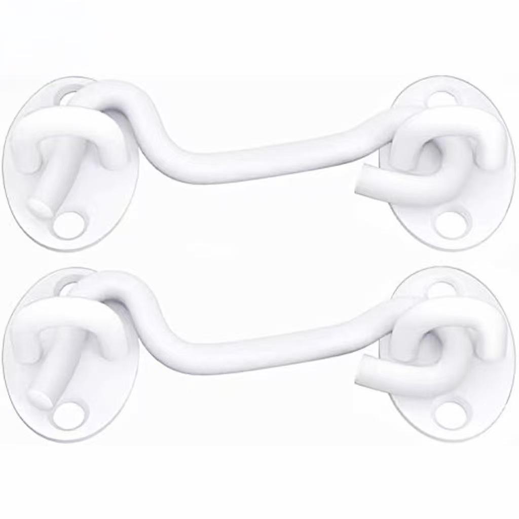 Multi-Color Door Hook: White, Black, Antique & Red Bronze, Stainless Steel, Windproof Room Door Bolt