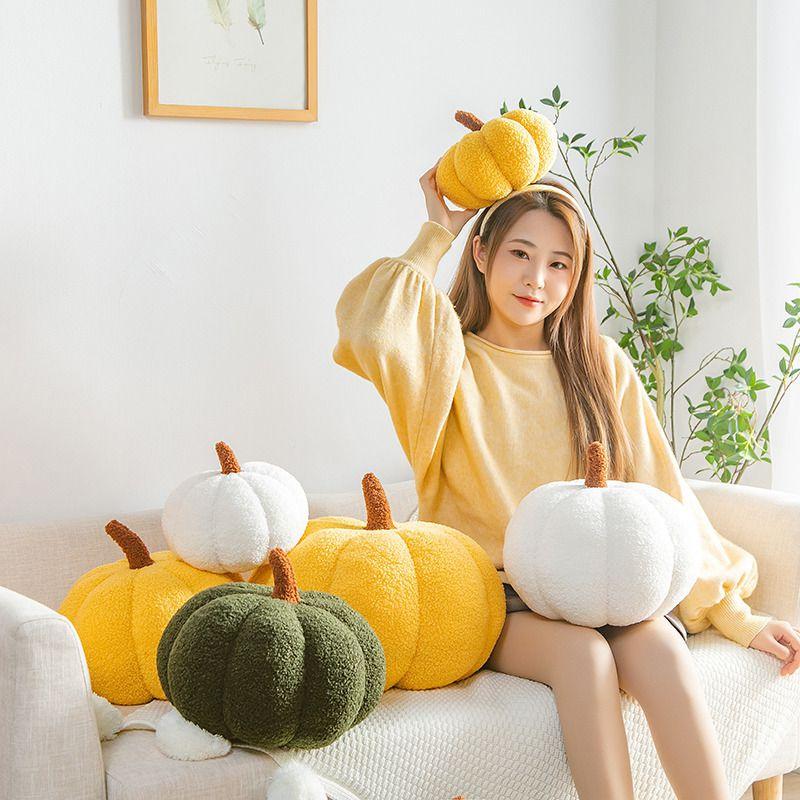 Funny Pumpkin Pillow Creative Sofa Cushion Decoration Cute Children Toys Plush