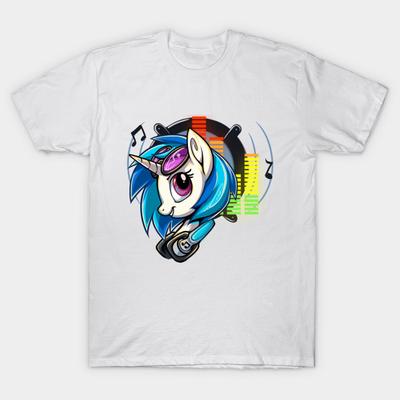 T Shirt Women Mylittlepony Vinyl Scratch Harajuku Print Kawaii Tshirt Summer Short Sleeve Female T-Shirt Top Tee