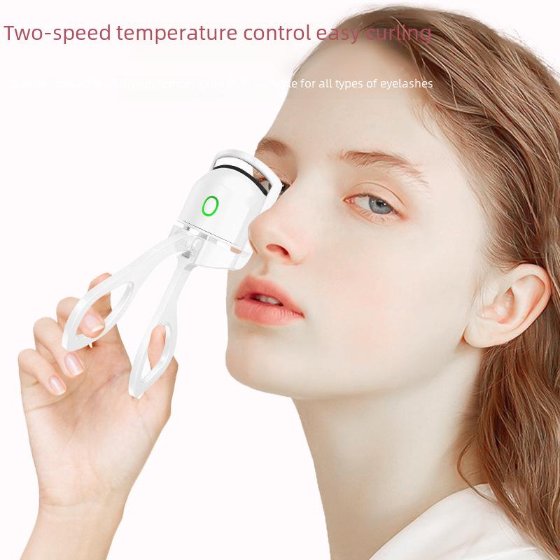 Meifan Long-lasting Heated Eyelash Curler - Mini Portable Wide Mouth Design