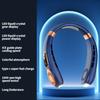 Wireless Neck Fan, Neck Cooling Device, Strong Wind with Silent Operation, Battery Durability, with Light, for Summer Cooling