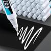 1pc  White Waterproof Non Fading Marker Pen, Thick Head Fine Head Long Head Artistic Highlighter Pen, DIY Hand Drawn White Pen For Shoe Graffiti