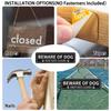 Beware Of Dog Signs, Aluminum Signs, Keep Fences Or Closed Signs For Dogs Signs Pendants Decorative Door Number (1 Piece)
