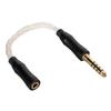 3.5mm to 4.4mm Headphone Adapter Cable Gold Plated 3.5mm Stereo Female to 4.4mm Balanced Male Upgrade Cable