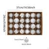 24 Christmas Baubles, Decorative Balls, Pendants, Ornaments, Versatile, Easy to Assemble, for Gifts,