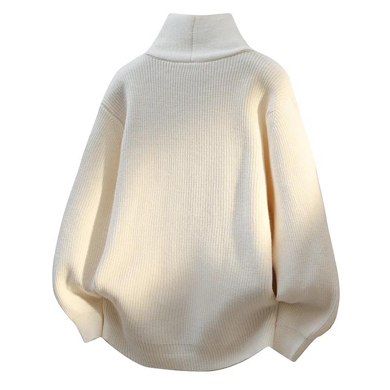 Fashion Design Men V-neck Cardigans Sweaters Men Spring Autumn Outwear Loose Sweatercoat Csual Knitted Sweaters