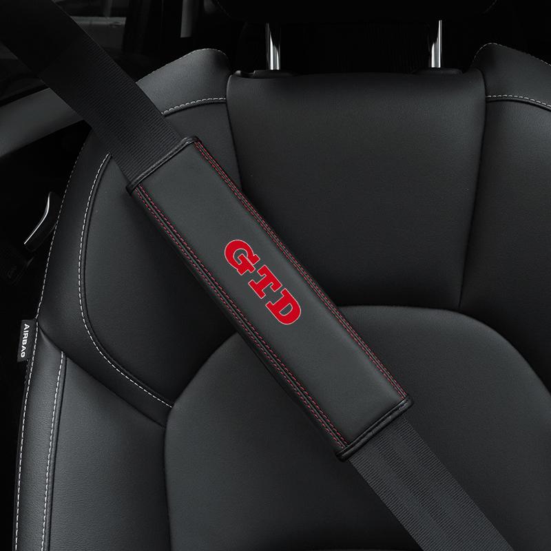 

GTD для Golf 3, 4, 5, 6, 7, 8 R MK4 MK7 MK6 MK5, воловья кожа, защитный чехол для ремня безопасности автомобиля, автомобильный доступ
