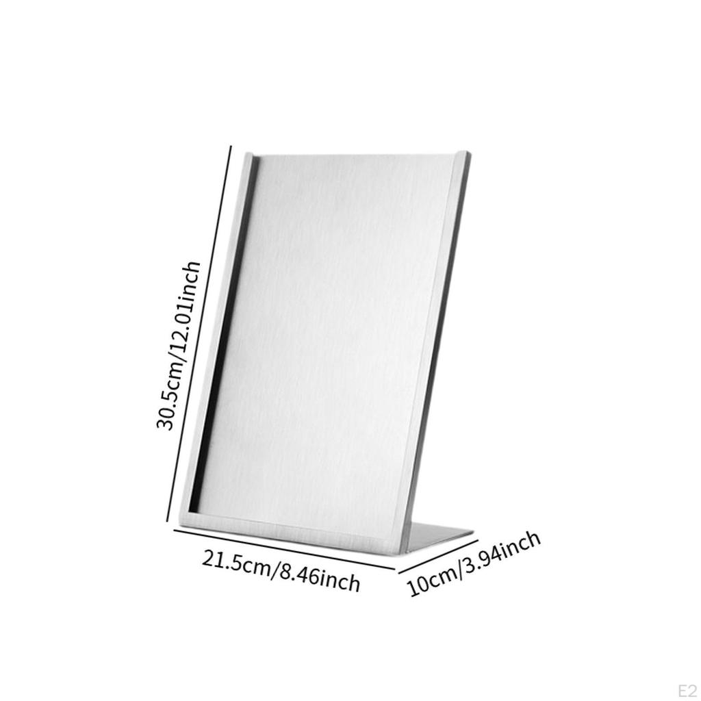 Advertisement Display Stand Price Tag Frame Solid Multifunction L Shaped Menu Picture Holder