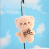 Cute Bear Plush Toys Small Pendant Cute Bowknot Solid Color Bears Doll Soft Stuffed Toy For Kids Christmas Girls Gift 10CM
