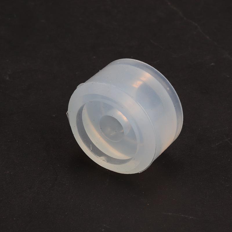 White Silicone Knurled Screw Capping Wheel - High Temperature & Wear Resistant Accessory for Capping Machine