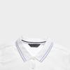 FILA Golf Series Fashion Simple Sports Comfortable Knitted Short Sleeve Polo Shirt Women tops Jade-White A11W625109FWT