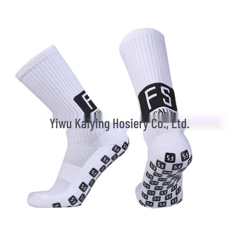 

Профессиональные носки до середины икры с антискользящим силиконом для футбольных тренировок One Size белый