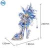 MU Kar Sevgisi Sihirli Kristal Ayakkabı 3D Metal Puzzle Montaj Modeli El Yapımı Kendin Yap