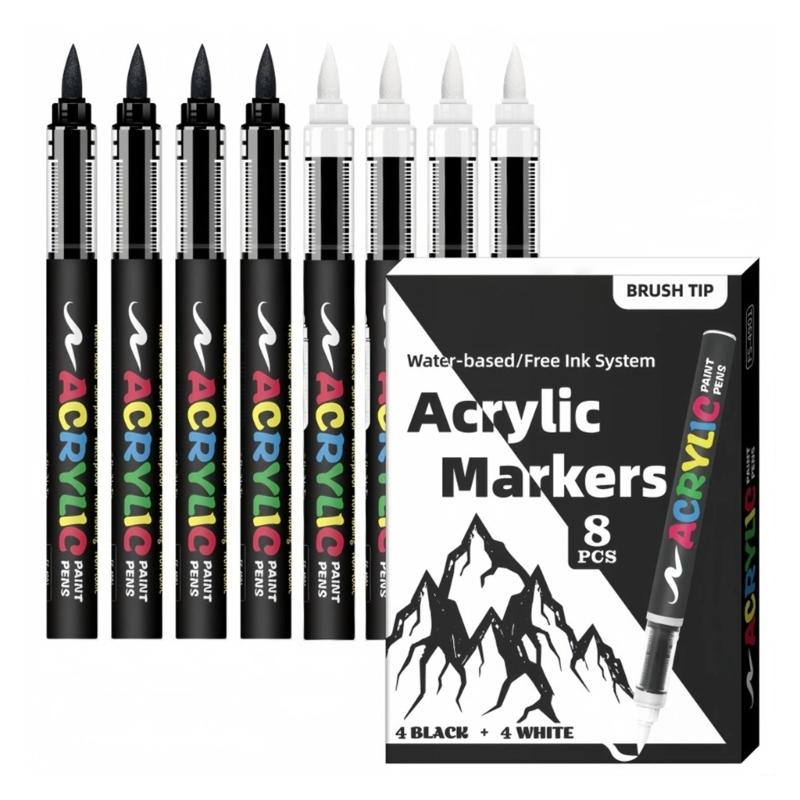 

Art Pens With Soft Brush Tips Watercolor Markers Highlighter Pens For Coloring Projects And Creative Handmade Crafts