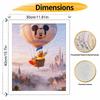 Disney Digital Oil Painting Art Kit Donald Duck Hot Air Balloon Castle Handmade Coloring Painting Home Decor