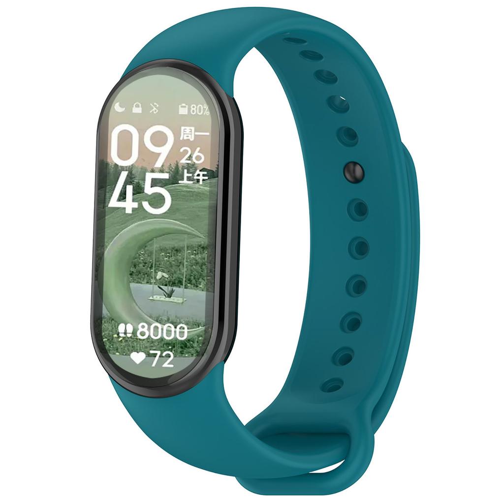 Pulseira de Silicone para Xiaomi Mi Band 9 8 Pulseira NFC Sport Rubber Pulseira Pulseira Correa Xiaomi Smart Band 8 Acessórios