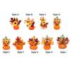 Halloween Pumpkins Maple Leaves Ornament Craft for Party Supplies Prop Hotel