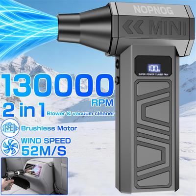 Car Violent Fan 130000RPM Turbo Blower Jet Fan 2 In 1 Blow Snow Auto Accessories Cleaning Blowing Tool Vacuum Cleaner Multi-scenario Use