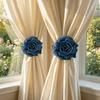 Realistic Rose Curtain Clips Exquisite Curtain Straps Clips Curtain Tape  Dormitory