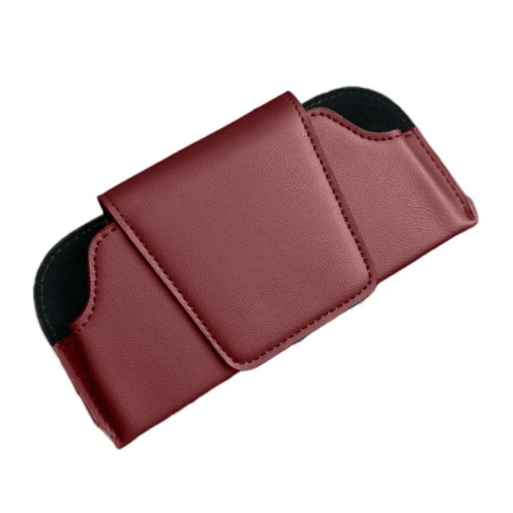 PU Leather Car Glasses Case Multi-Function Eyeglasses Case  Car Interior Accessories
