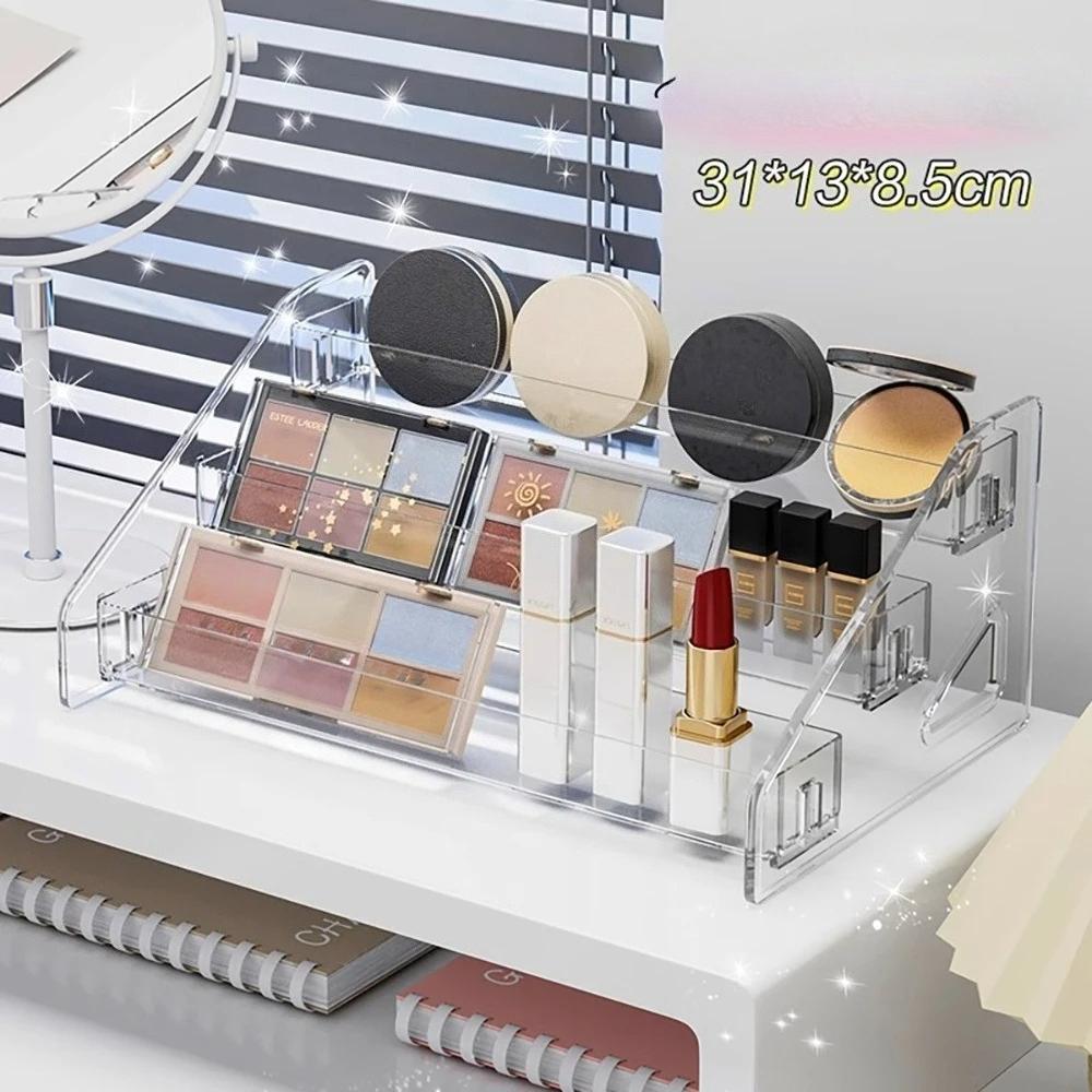 Transparent Storage Box Makeup Organizer Cosmetic Display Case Jewelry Organizer Desktop Holder Clear Makeup Organizer