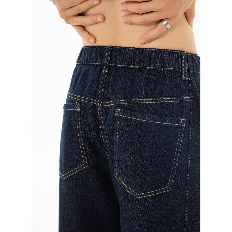 Retro Jeans Men's Spring Pants Straight Leg Pants Loose Pants