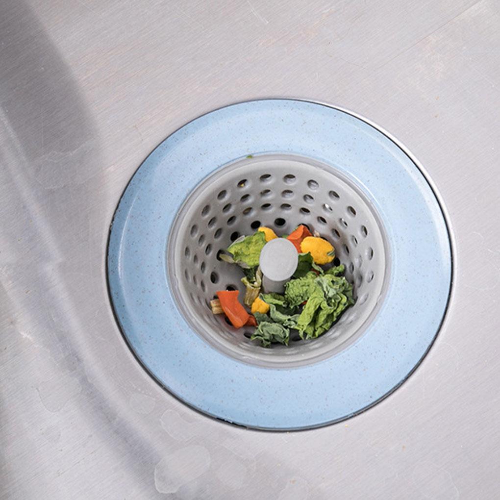 Kitchen Sink Strainer Wide Application Easy to Clean Durable Silicone Easy Install Silica Gel Silicone Sink Drain, Blue