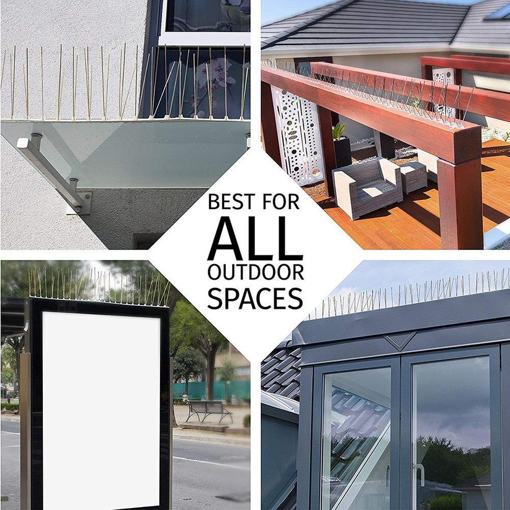 Stainless Steel Bird Repellent Spikes Anti Pigeon Nail Bird Deterrent Tool Pest Control Pigeons Owl Small Birds Fence Repeller