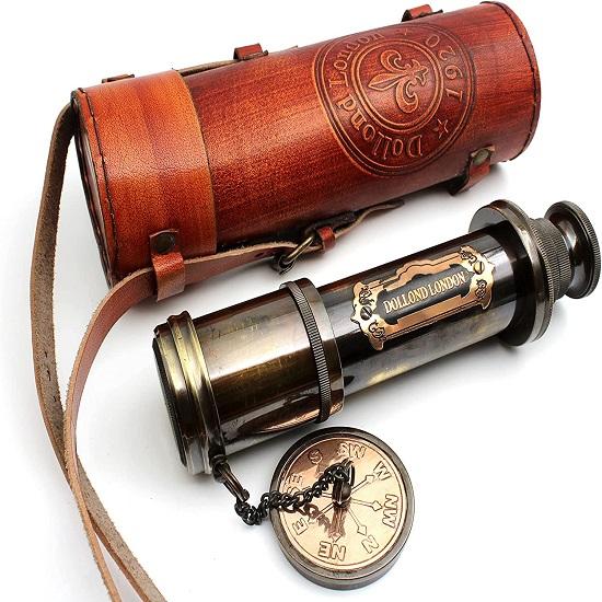 40.64 Cm Ship Brass Telescope Marine Sailor Watching and Trekking Royal Navy Device