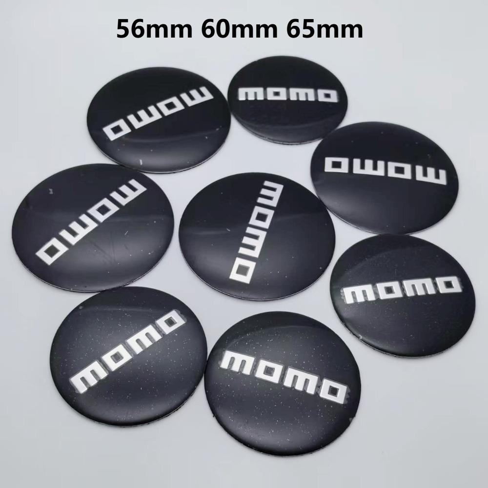 4pcs 56mm 60mm 65mm MOMO Logo Emblem Car Stickers Accessories for Car Wheel Center Caps Badge Wheels Hub Lid Rim Hubcaps Cover