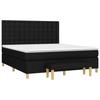 VidaXL Divan Bed with Mattress Black 160x200 Cm Fabric - Model 3137487