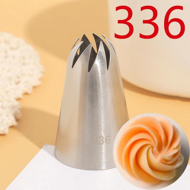 1/5pcs Extra Large Piping Nozzles Set, Stainless Steel Icing Nozzles, Cream Cake Piping Tips For Dessert Biscuit Cup Cake Tools