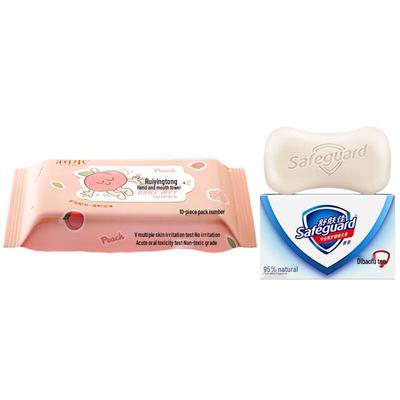 Safeguard Saf Beyaz Sabun ve Bebek Mendili Seti