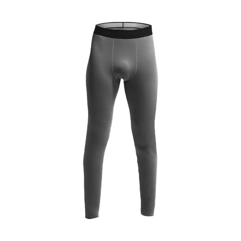 Men's Fleece-Lined Thermal Pants - Plus Size, Thin Style, Autumn/Winter Base Layer Pants