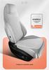 Universal Suede Seat Cushion Cover for Geely Galaxy L7 - Four Seasons, Half-Wrapped, Perforated Design