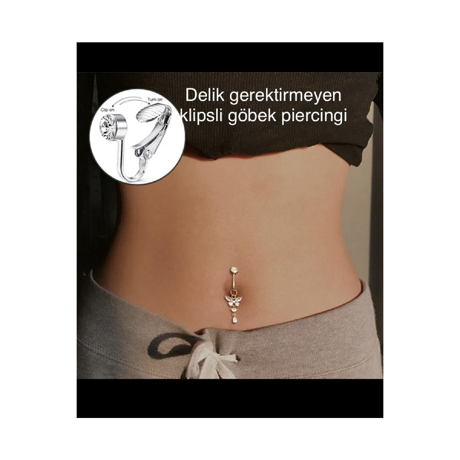 

Компрессионный искусственный пирсинг живота с клипсой, не требующий отверстия