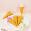 Handcrafted Realistic Ice Cream Ball Display Prop - Macaron Color Cone Toy