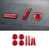 8PCS Real Carbon Fiber For Tesla Model 3 Model Y 2017-2022 Car Seat Adjustment Switch Button Sticker Car Interior Accessories