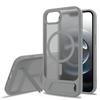Black Apple 16 Stand Phone Case: 2-in-1 Drop-Proof Magnetic Protective Case for 15 Pro Max.
