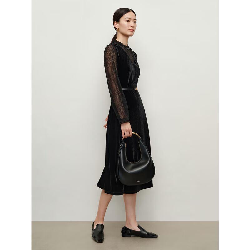 

Women s Velvet Spliced Light Formal Dress XL