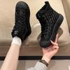 2025 Internet-Berühmtheit neue High-Top-Plateau Winter Samt warm Baumwollschuhe Damen Freizeitschuhe rutschfeste Schneestiefel Stiefeletten