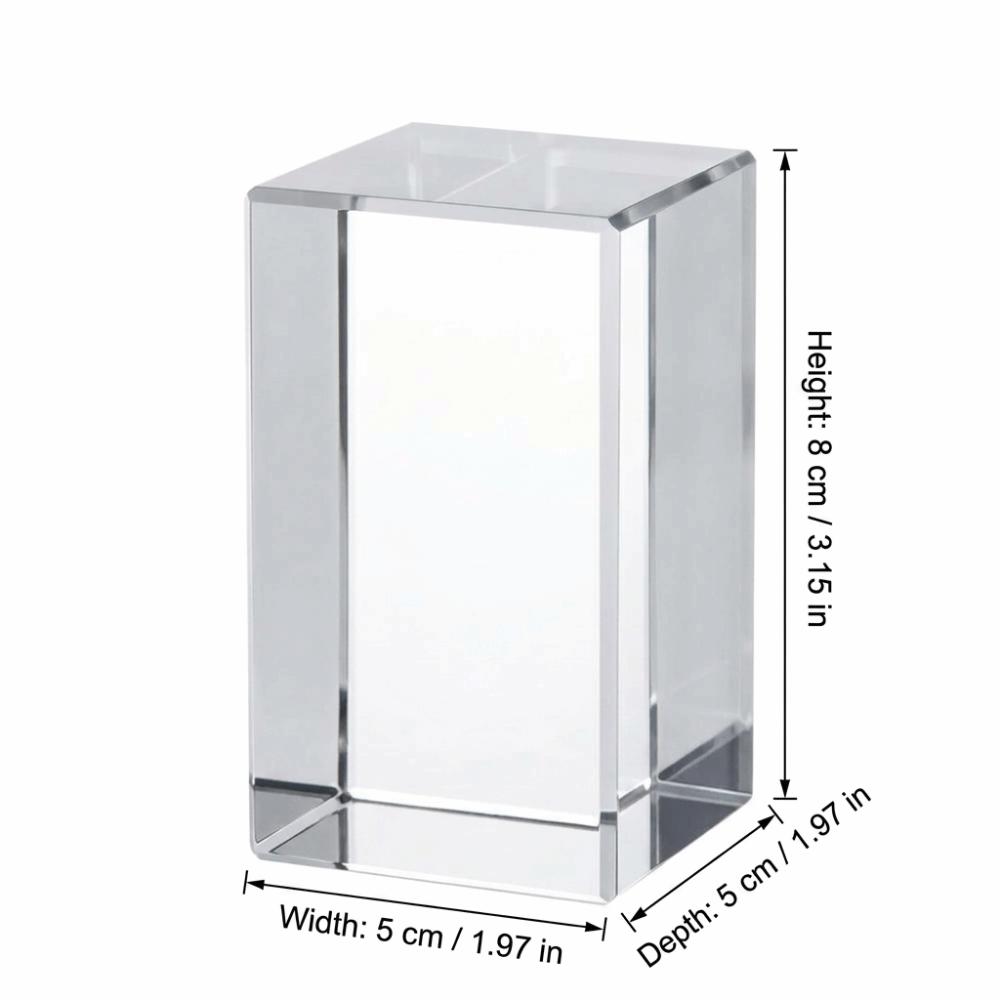 High-Transparency Laser Engraving Crystal Clear Crystal Crystal Square Block  Anniversary Souvenir