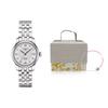 Tissot Le Locle Automatic Mechanical Movement Diamond Calendar Simple Casual Elegant Watch Women watches White Steel T006.207.11.036.00