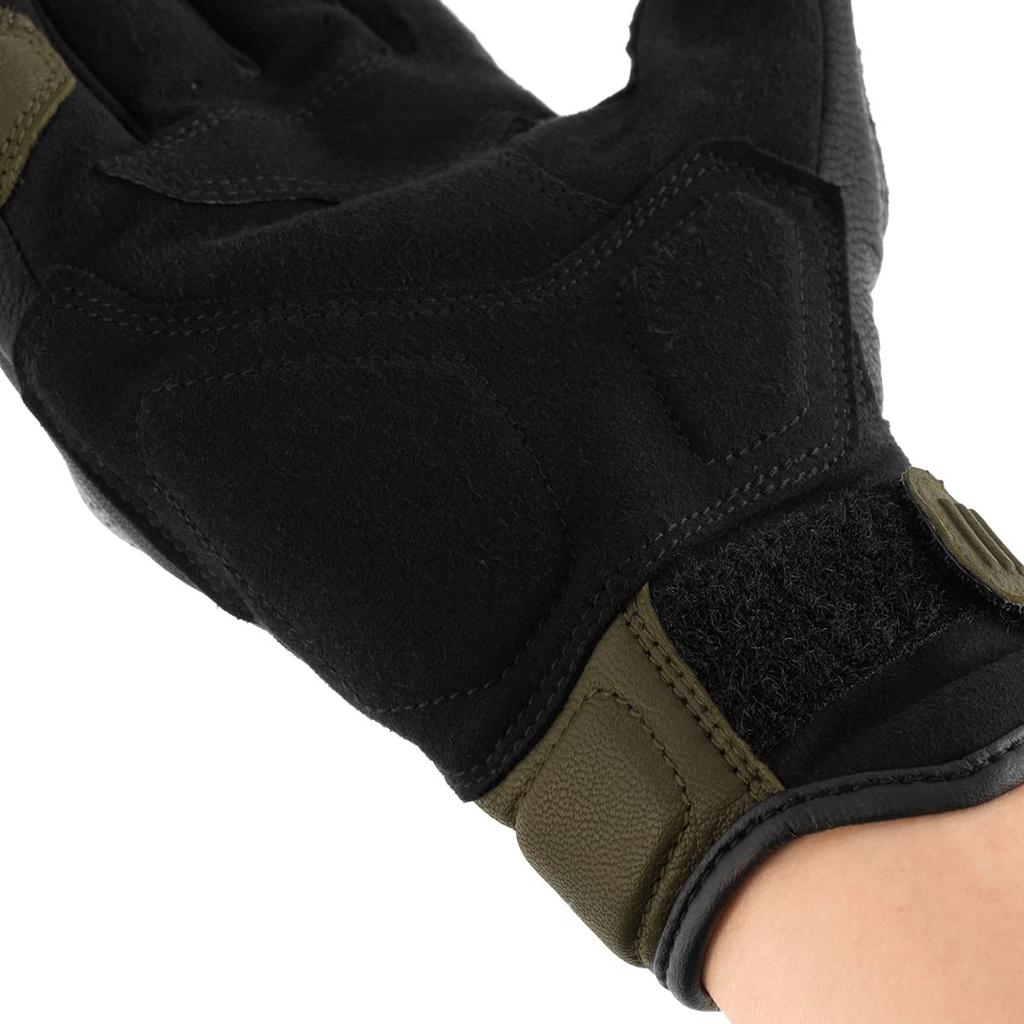 Komine Motorcycle Gloves CE Protective Leather Medium GK-2173 Gloves, Olive,