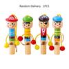 Wooden Whistle Stick Flash Gifts Little Pirate Toys Funny Flashing Kids Toys Novelty Plastic Festival Gifts