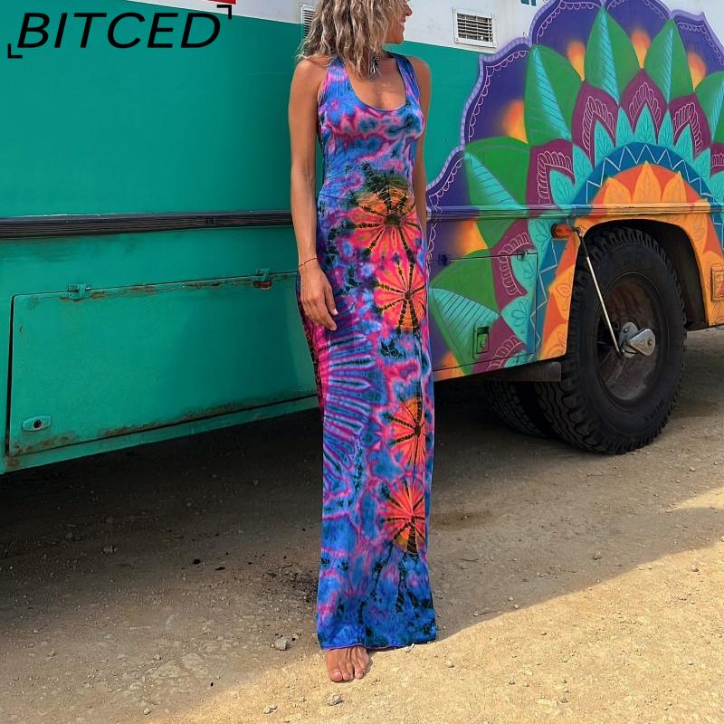 BITCED Women s Summer Sexy Strapless Cross-Back Dress XL темно-синий